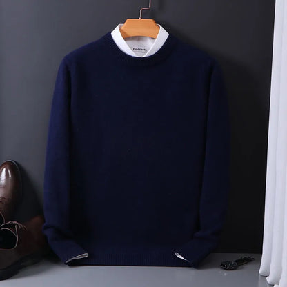 Noah™ Men's Geometric Crewneck Sweater - Soft, Stylish, Versatile Knitwear